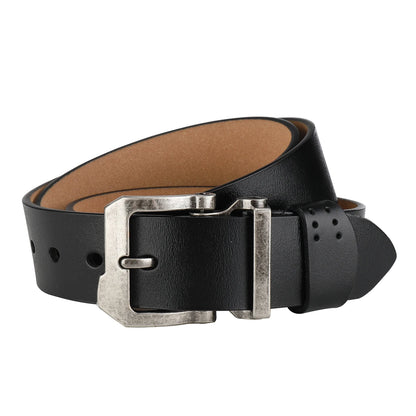 Men's genuine leather belt Korean version cowhide needle buckle large size wide men's belt trendy