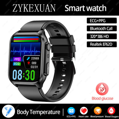 AI Voice Assistant Bluetooth Call Automatic Infrared Blood Oxygen Health Watch IP67 - Tamnz