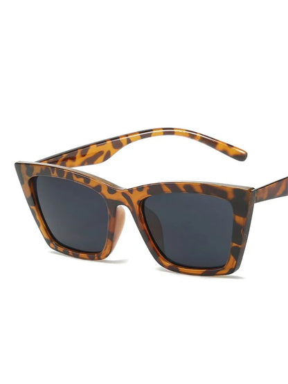 INS Vintage Cat Eye Sunglasses Women Square Small Frame Sun Glasses Female Brand Designer Retro Shades Fashion Oculos De Sol - TaMNz