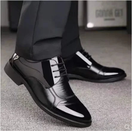À lacets chaussures habillées formelles de luxe affaires Oxford mâle bureau robe de mariée chaussures chaussures Mocassin Homme