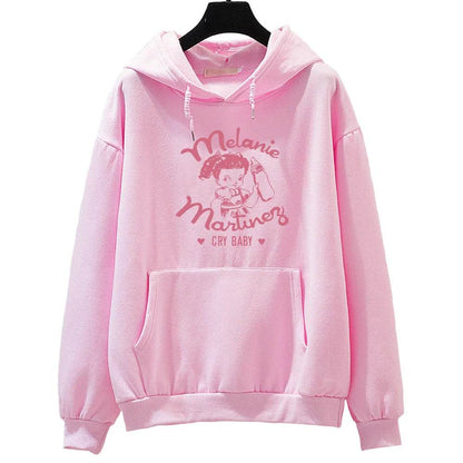 Melanie Martinez Portals Tour Sweatshirts Women Autumn Loose Clothes Cartoon Graphic Hoodie Kawaii Hoody Ovesized Casual Tops - Tamnz