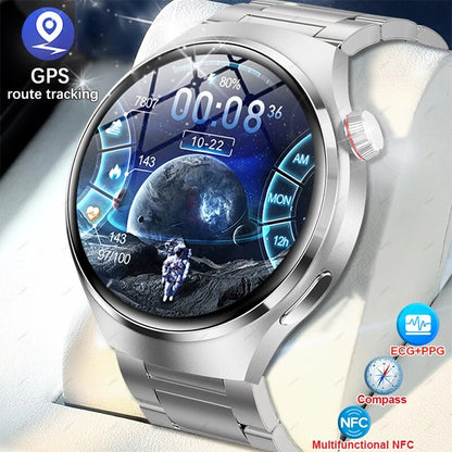 Pro-Smartwatch Man HD AMOLED NFC ECG Blood Sugar Health Bluetooth Call IP68 - TaMNz