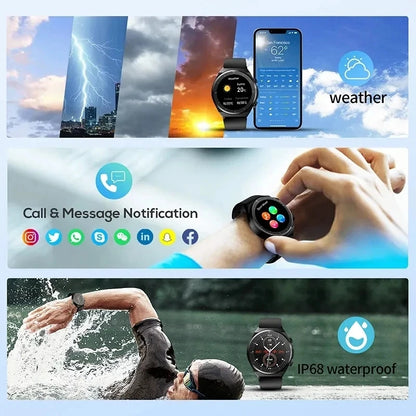 Blood Sugar Smartwatch ECG PPG Heart Rate Laser Treatment Sapphire Glass - Tamnz