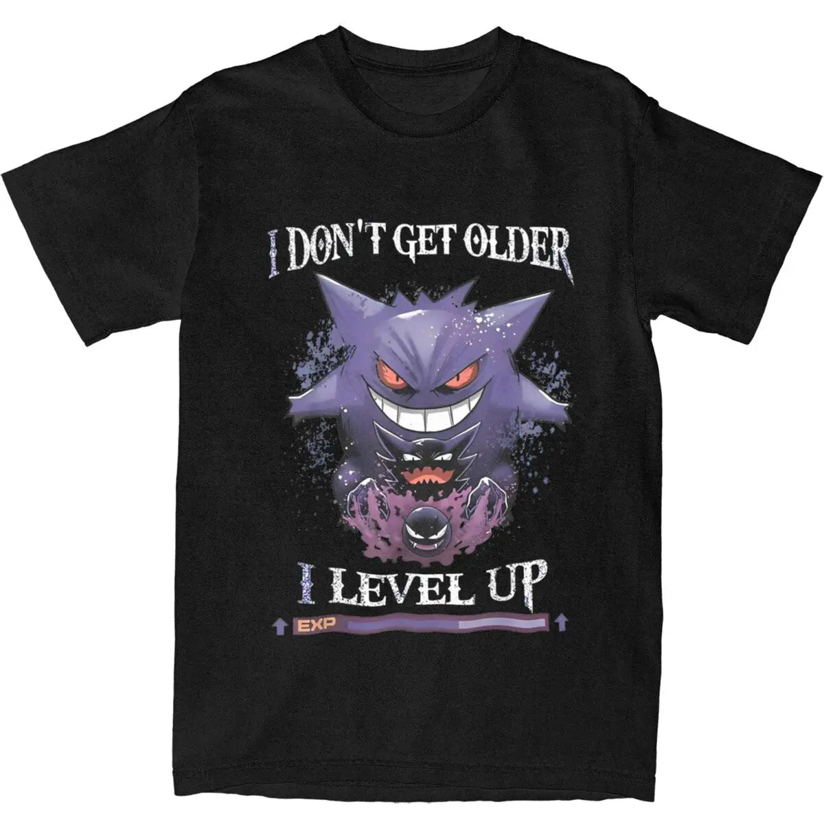 Pokemon Gengar T Shirt Novelty T Shirts Short Sleeve Y2K Fun Tops Summer Pure Cotton O Neck Plus Size 5XL Top Tees