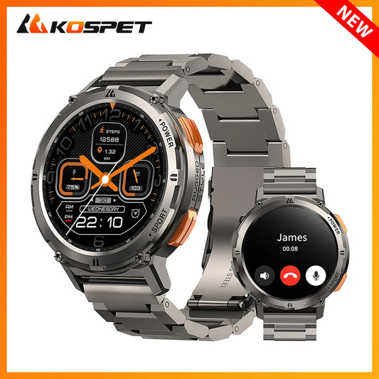 Smartwatch Bluetooth appel AMOLED AOD montre pour hommes 5ATM étanche Sport Fitness Tracker montres intelligentes pour hommes