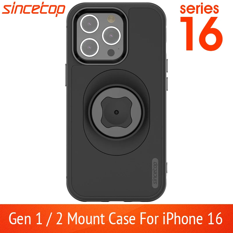 Shockproof Case for IPhone 16 and X-16 Max/XR Quick Mount Case with Adapter for sincetop series C Gen 1/2 Mount