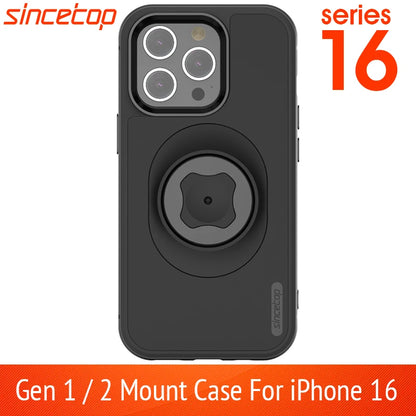 Shockproof Case for IPhone 16 and X-16 Max/XR Quick Mount Case with Adapter for sincetop series C Gen 1/2 Mount