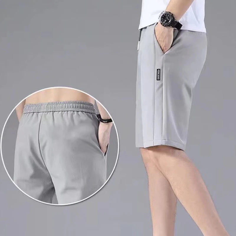 Loose Type Elastic Waist Drawstring Casual Shorts Jogging Pants - TaMNz