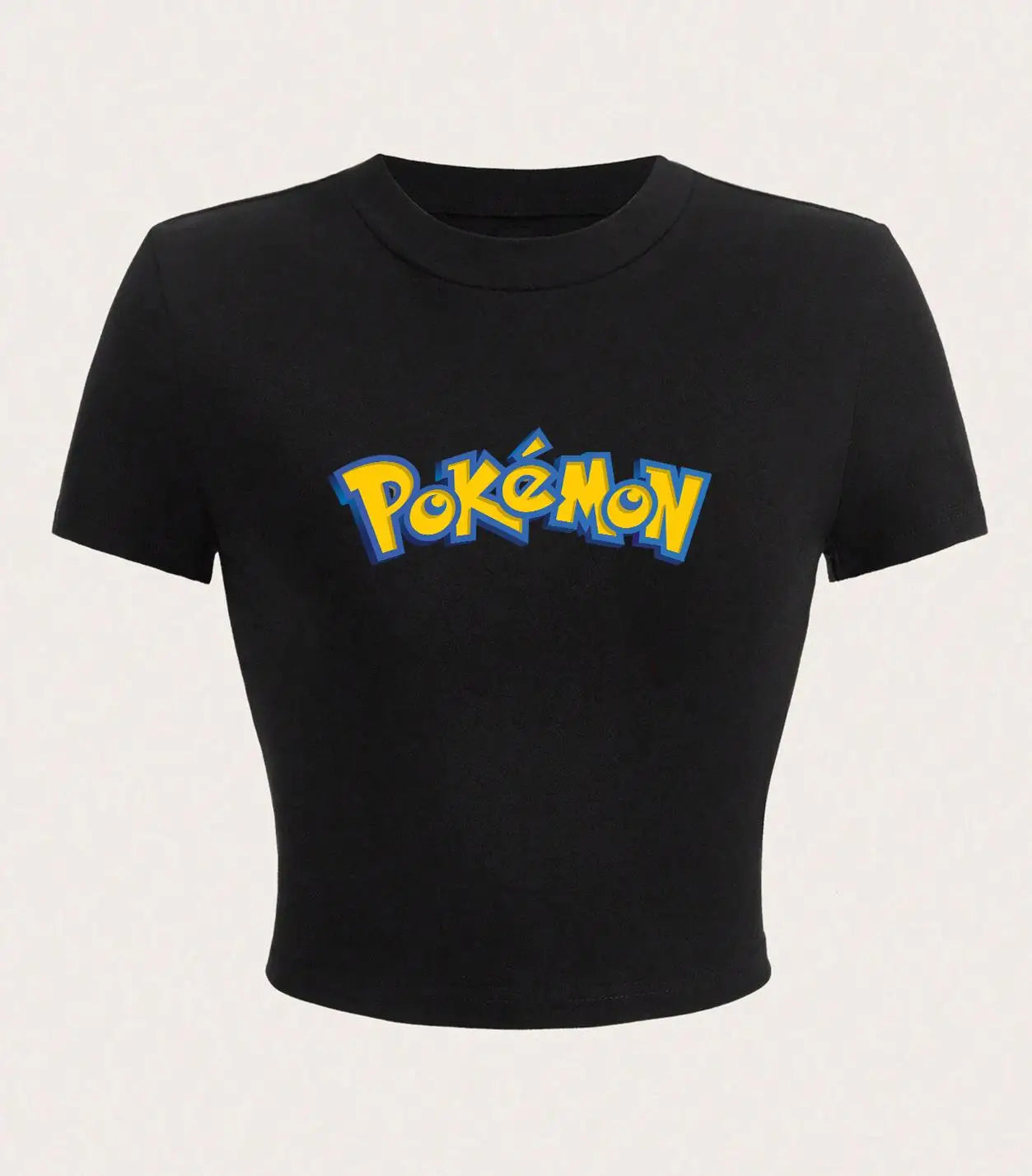 Pokemon Disney Woman Tee Shirt Summer Crop Tops Breathable Tee Clothing Comics Slim Humor T Shirt Soft Short Sleeved