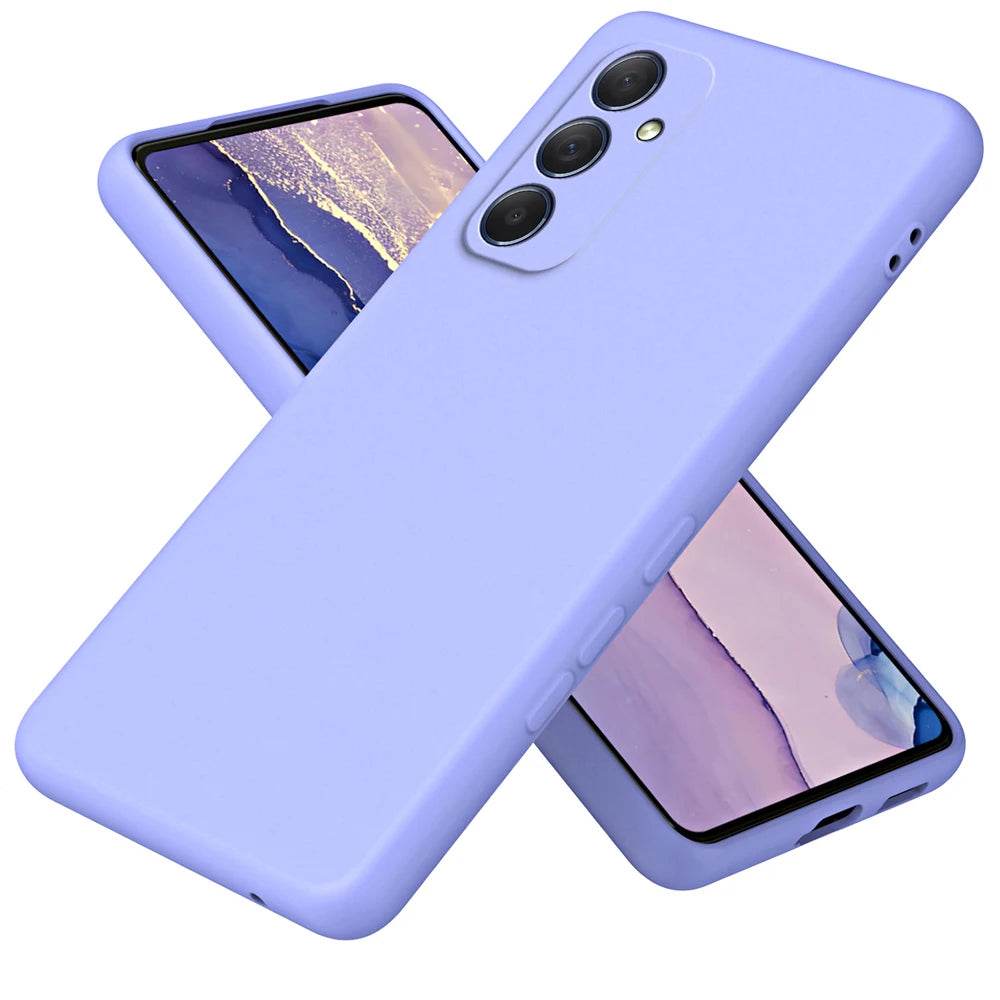 Original Solid Silicone Phone Case For Samsung Galaxy A55 A35 A25 A15 A05 A05S A04 A04S A04E A14 A24 A34 A54 5G Cover Cases - Tamnz