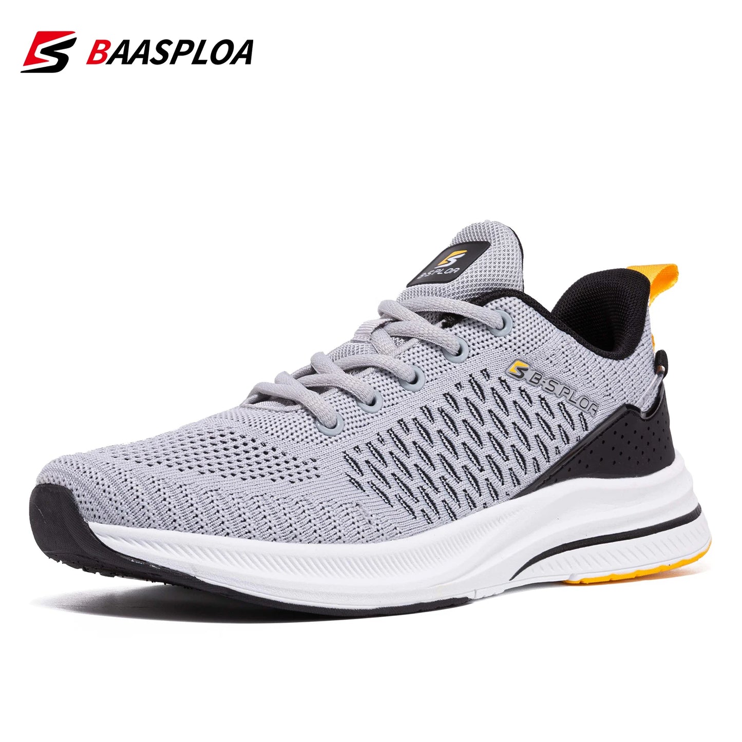 Men Knit Casual Walking Shoes  Breathable Sneakers Light Shock Absorption