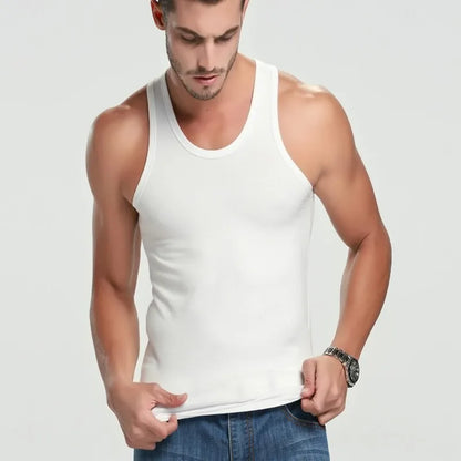 Men Vest Pure Cotton Bodybuilding Motion Outerwear Sweatshirt - TaMNz