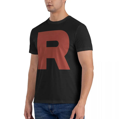 Men Team Rocket T Shirt P-Pokemon Cotton Clothing Funny Short Sleeve O Neck Tee Shirt Graphic Printed T-Shirts