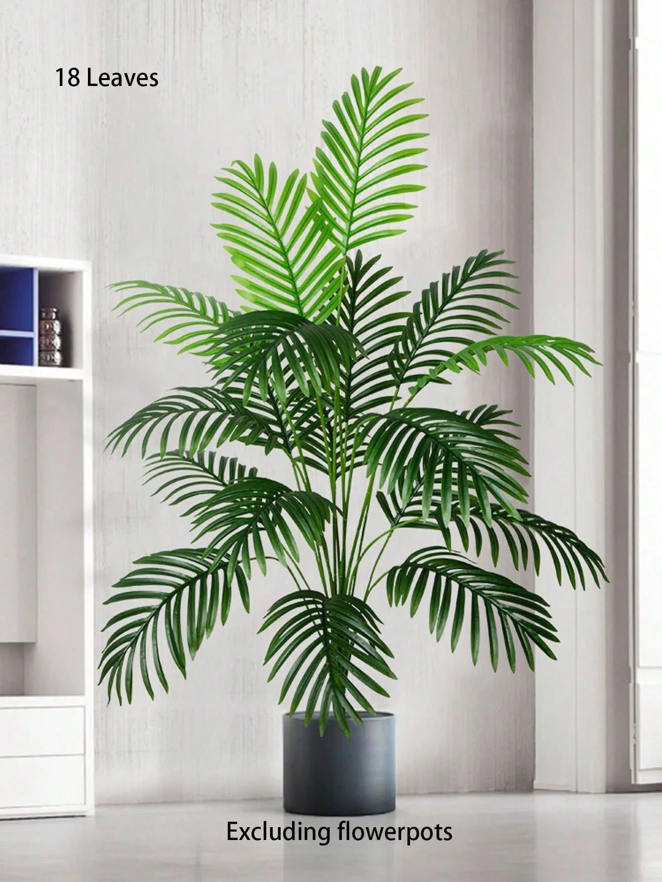 70-120cm Large Artificial Palm Tree Plastic Turtle Back Plants Leaf Schefflera Tropical Tree Home Office Party Outdoor Decor - Tamnz