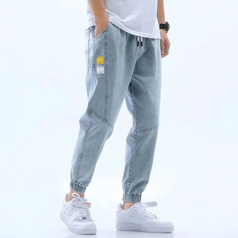 Loose Men Jeans Trousers Male Simple Design High Quality Cozy All-match Students Daily Casual Straight Denim Pants Men S-5XL - TaMNz