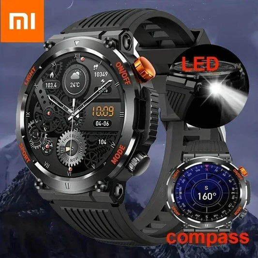 Xiaomi 2024 New Men's Smart Watch HD Touch Screen Sports Waterproof Smartwatch Health Monitoring Bluetooth Call Smart Watches - Tamnz