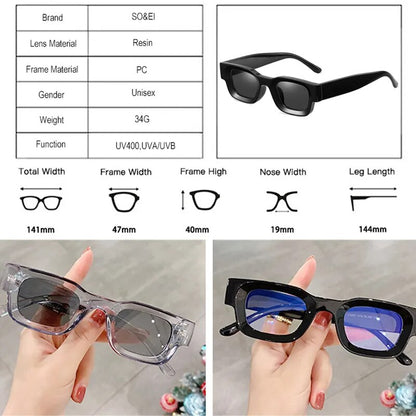 Polarized Sunglasses Fashion Small Retro Punk Shades UV400 - TaMNz