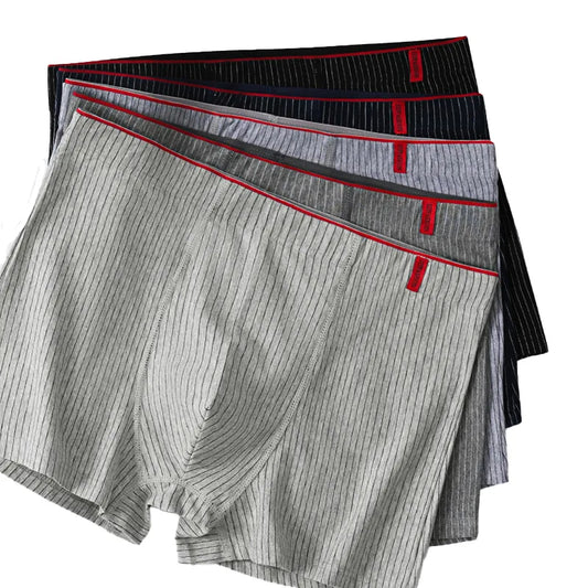 4 Pcs Boxer Men Sexy Stripe Panties Underwear Sexy Knickers for Men Underpants Shorts Fashion Under Wear Lingerie Boxers Briefs - TaMNz
