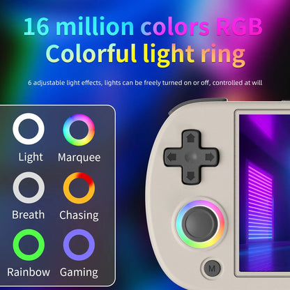 ANBERNIC RG40XX H Handheld Game Console 4'' Screen Linux System Joystick RGB Lighting Effect RG40XXH Video Player Smartpro Gifts