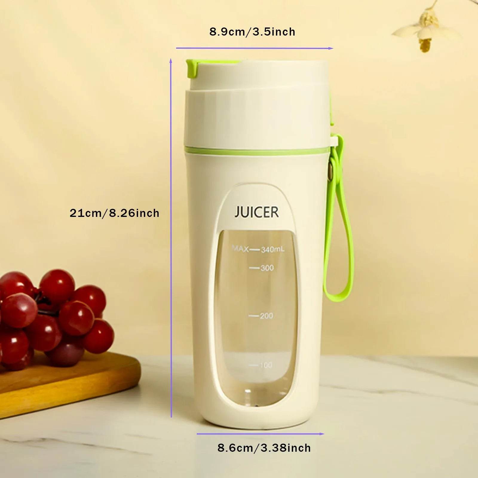 Portable Juicer, usb small electric juicer, juice cup, smoothie blender, food processor blender - Great for Kitchen, Travel! - Tamnz