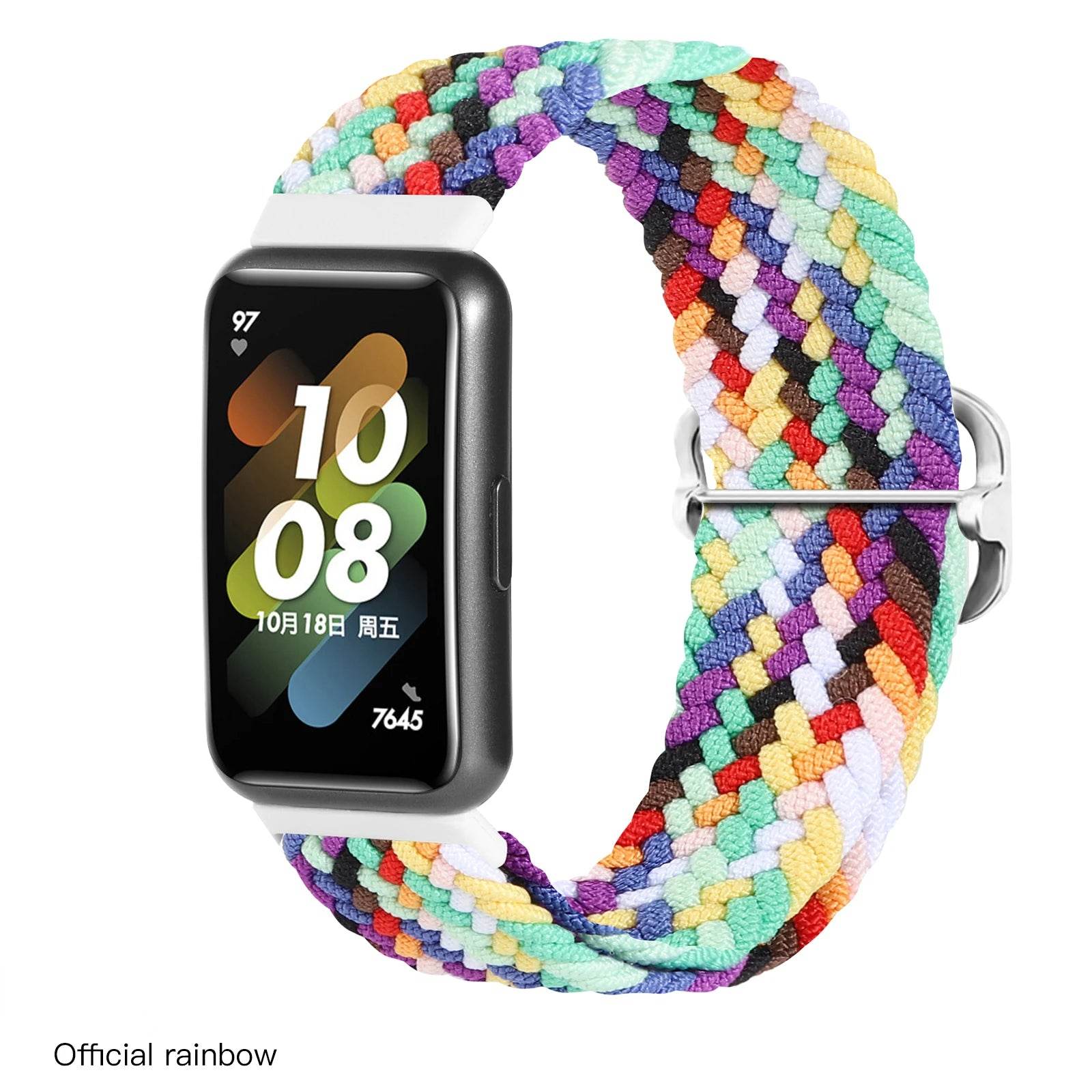 Nylon Loop Strap For Huawei Band 9/8/7 Adjustable Braided Replacement Bracelet Wristband For Huawei Band 7 8 9 Belt Accessories - Tamnz