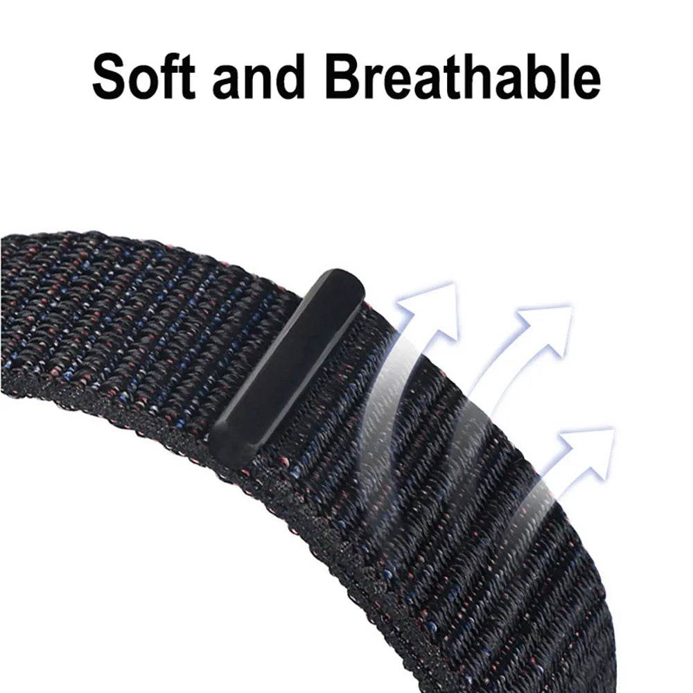 Nylon Solo Loop Strap For Huawei Band 9 8 7 Breathable Smart Bracelet Original Replacement Wristband For Huawei Band 9 8 7 Belt - Tamnz