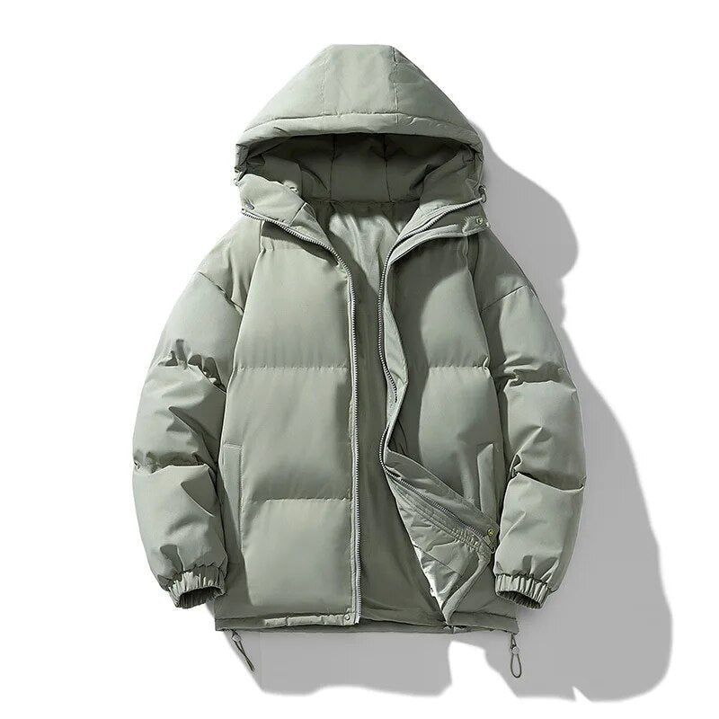 Winter Parkas Men Cotton-padded Coats Men Puffer Jackets Outdoor Hooded Coat Casual Windbreaker Thick Warm Coat Men Jacket - TaMNz