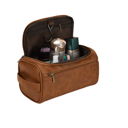 Men Vintage Luxury Toiletry Bag Travel Necessary Business Cosmetic Makeup Cases Male Hanging Storage Organizer Wash Bags - Tamnz