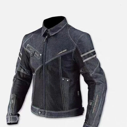 KOMINE JK006 Jacket Spring Breathable Denim Mesh Racing Ride High-performance Drop Resistance Clothing Motorcycle Jacket - Tamnz