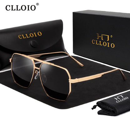 Square Polarized Sunglasses Driving Shade Glasses Luxury Brand Anti-glare - TaMNz