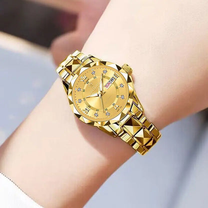 BINBONG Women Watches Luxury Fashion Ladies Quartz Watch Waterproof Luminous Date Stainless Stain Wristwatch Girlfriend Gift