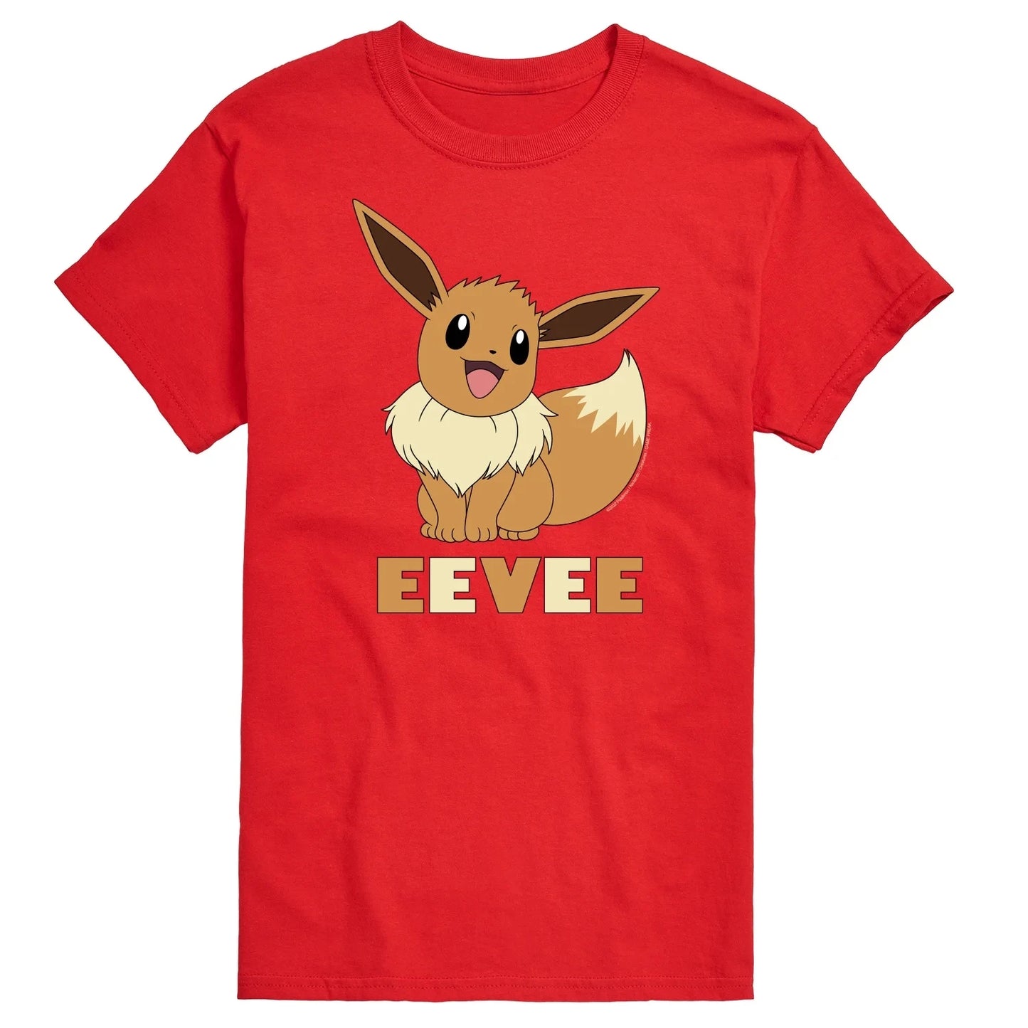 Pokémon Eevee Graphic T-Shirt Men Anime Manga Cartoon Short Sleeve Cotton Tops Casual Crew Neck T Shirt for Women Mens Clothing