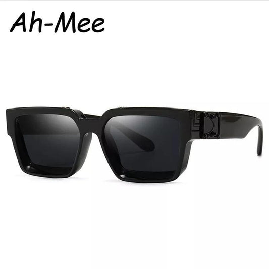 Small Rectangle Luxury Brand Square Black Sunglasses Eyewear Trend - TaMNz