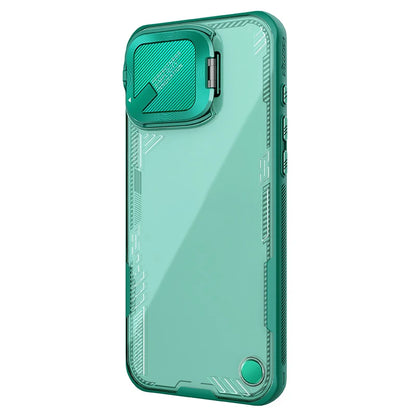 Nillkin-magnetic case for iPhone 16 series, Transparent PC Back cover, TPU frame, lens protection stand, MagSafe, Full Coverage