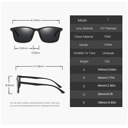 UV Resistant High Definition Resin For Sunglasses Easy To Carry Sunglasses Polarized Light Trendy Men And Women - TaMNz