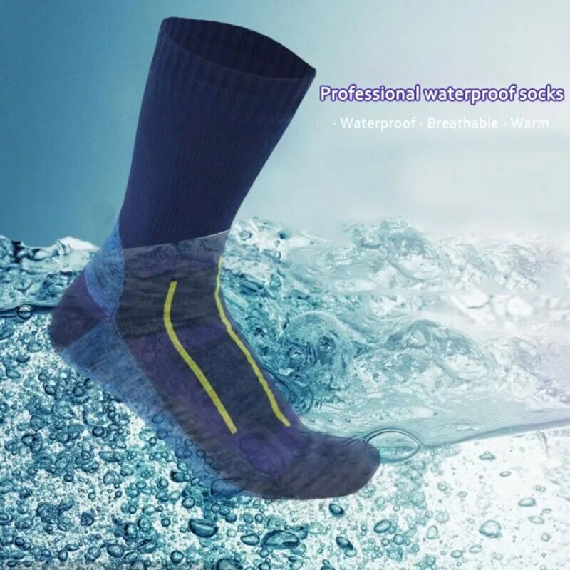 Outdoor Waterproof Socks Men Women for Sport Hiking Wading Camping Trekking Winter Skiing Sock Warm Breathable Waterproof Socks - TaMNz