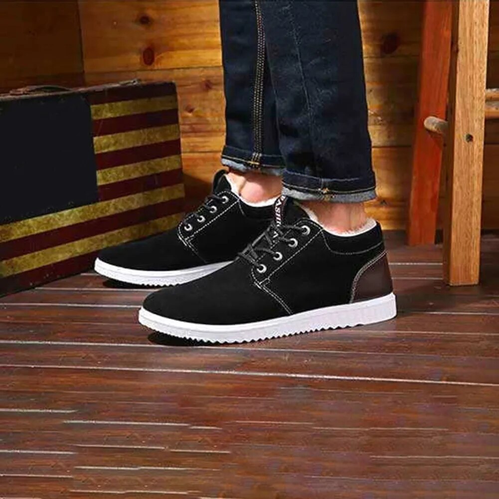 Men Shoes Warm Snow Boots Winter Botines Light Sneakers New Thicken Plush Male Hiking - TaMNz