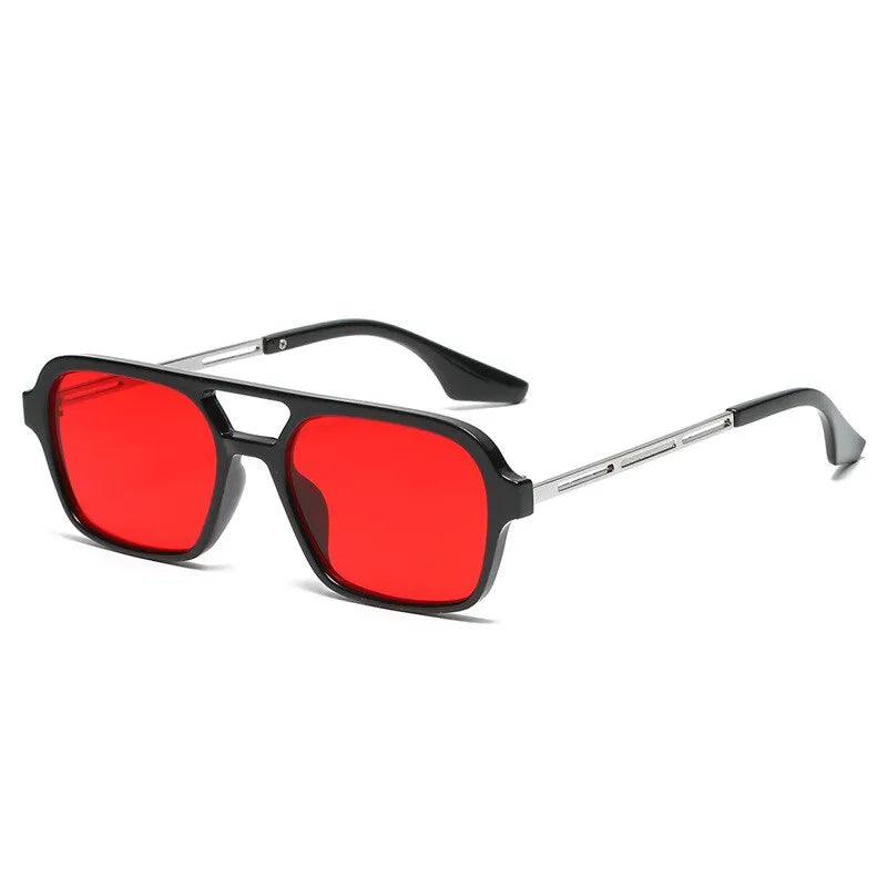 Men And Women Vintage Twin Beam Aviator Style Sunglasses Colorful Sunglasses - TaMNz