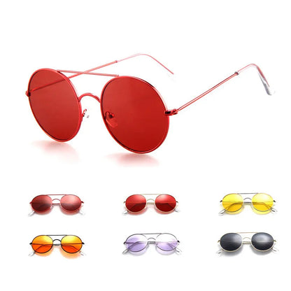 Flat Top UV400 Vintage Glasses Oculos Lentes Gafas De Sol Hombre - TaMNz