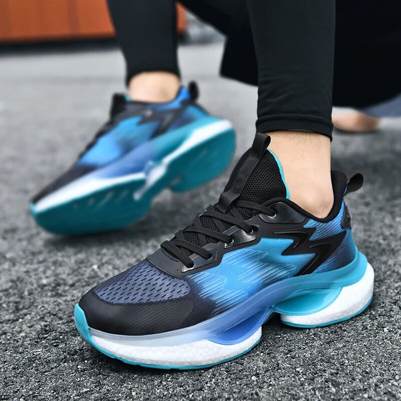 All-match Men's Running Shoes for Men Cushion Jogging Sports Shoes Trendy Outdoor Sneakers Men Mesh Walking Shoes Male Footwear - TaMNz