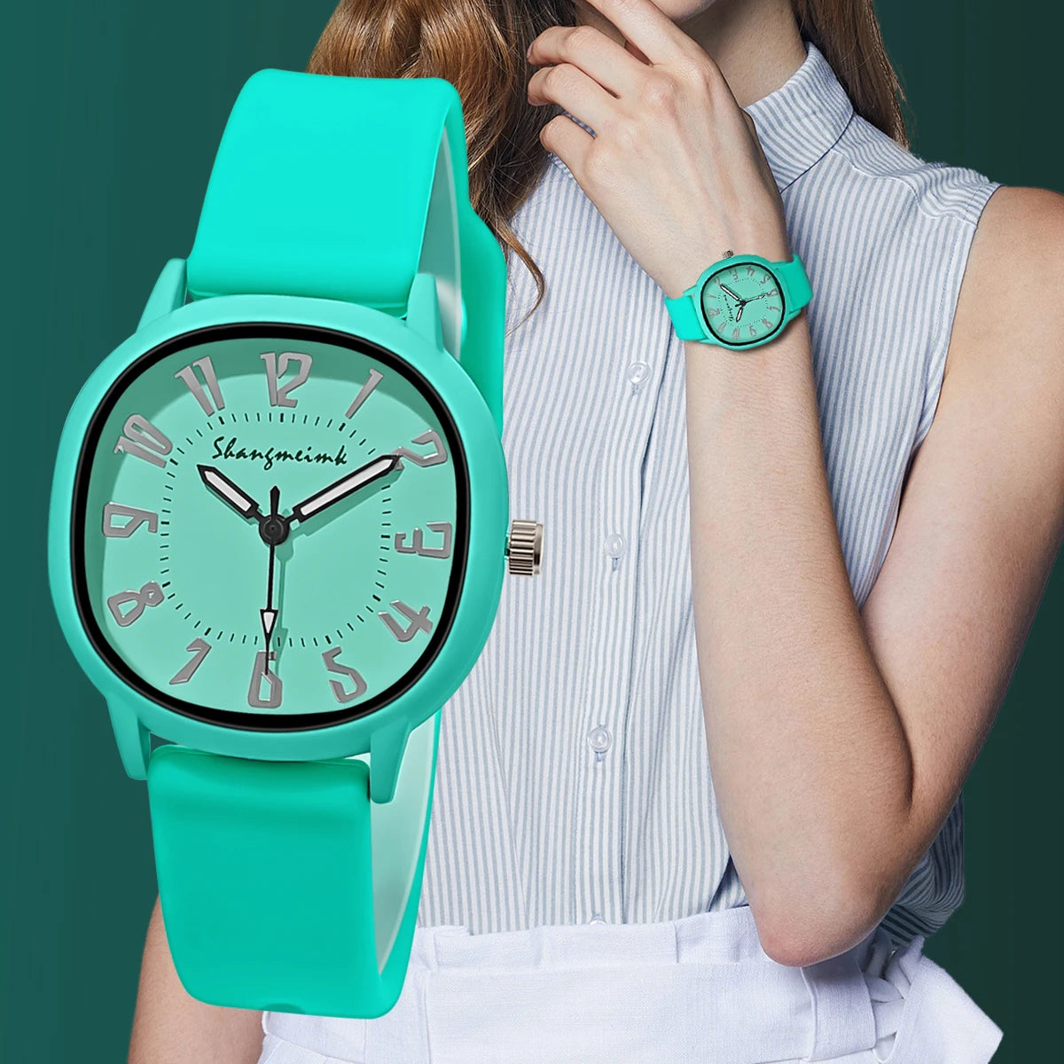 Fashion Women's Watch Silicone Strap Wristwatch Quartz Watches For Women Clock Ladies Watch Gift Reloj Mujer relojes de mujer