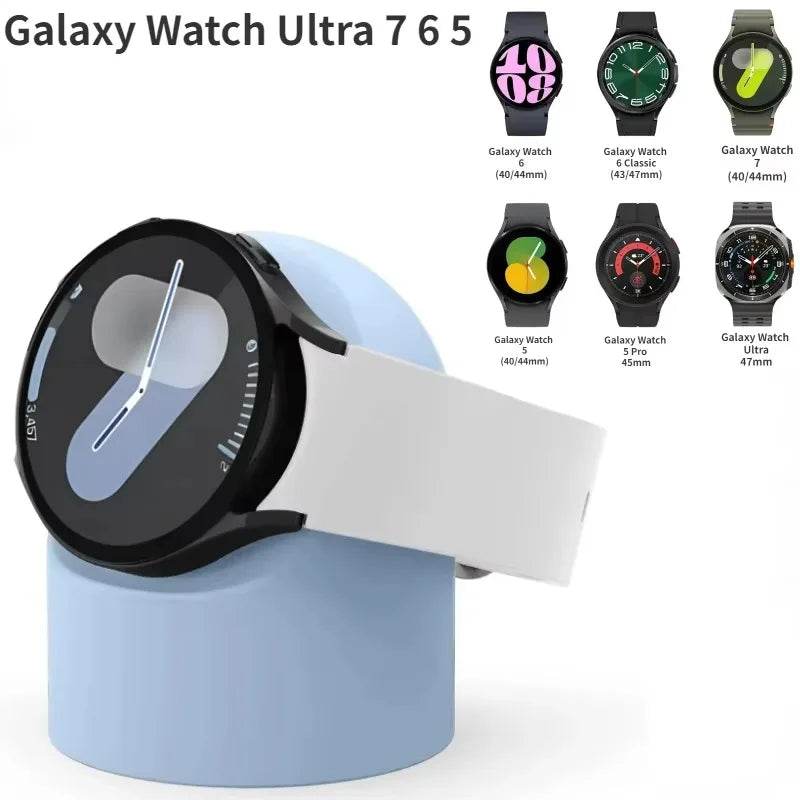 NEW Charging bracket for Samsung Galaxy Watch 7 Ultra 47mm 6 5 44mm 40mm 5 pro 45mm Silicone Stand for Watch 6 Classic 47mm 43mm - Tamnz