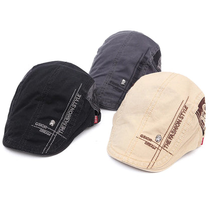 New Summer outdoor Sports Cotton Berets Caps For Men  Women Casual Peaked Caps letter embroidery Berets Hats Casquette Cap