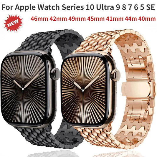 Metal Strap for Apple Watch Band 46mm 42mm 45mm 41mm 44mm 40mm 49mm Sport Watchband iWatch Series Ultra 10 9 8 7 6 5 4 SE Strap - Tamnz