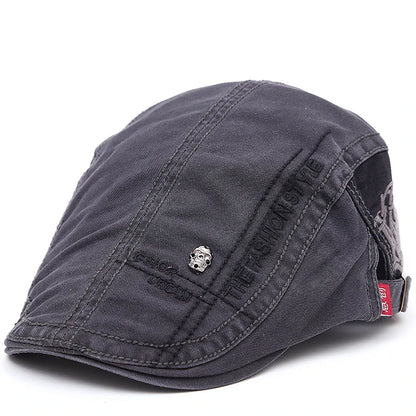 New Summer outdoor Sports Cotton Berets Caps For Men  Women Casual Peaked Caps letter embroidery Berets Hats Casquette Cap