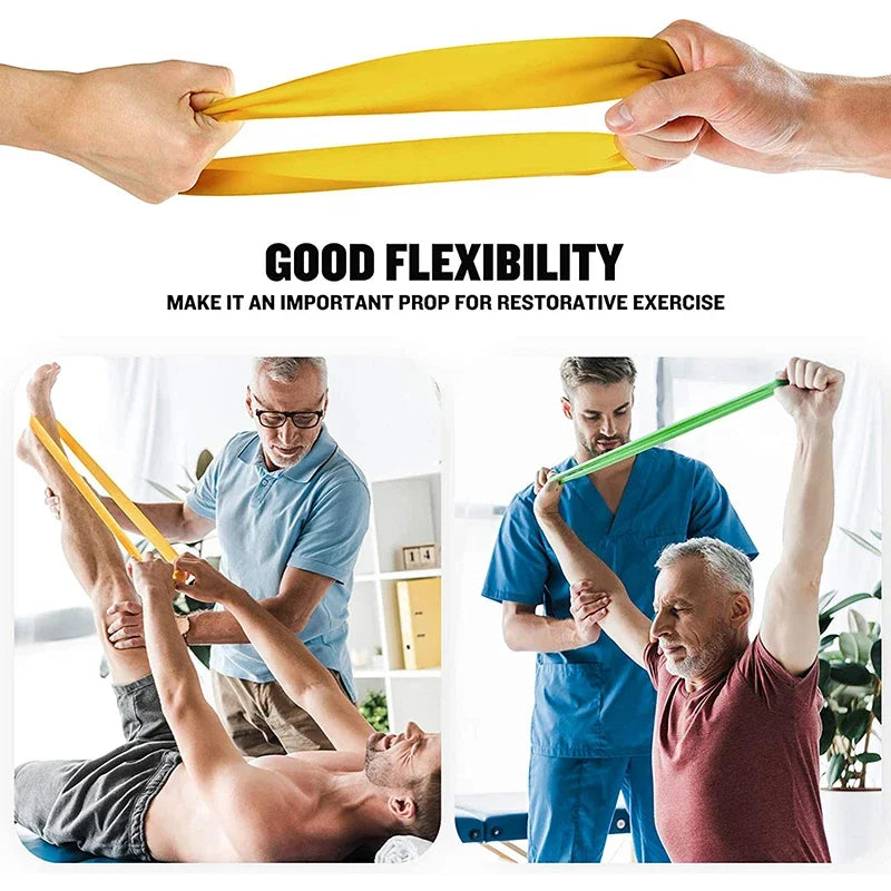 Yoga Resistance Bands Fitness Pilates Exercise Band Resistance Loop Pilates Gym Equipment for Home Pilates Flexbands Women Men - TaMNz