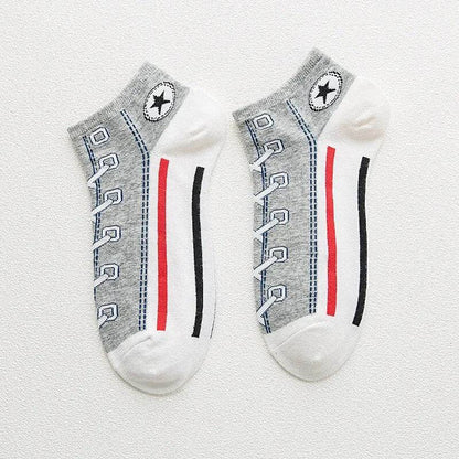 Fashion Funny Women's Men Harajuku Style Socks Kawaii Shoe Print Cute Short Sock Gift For Women Men Dropshipping - Tamnz