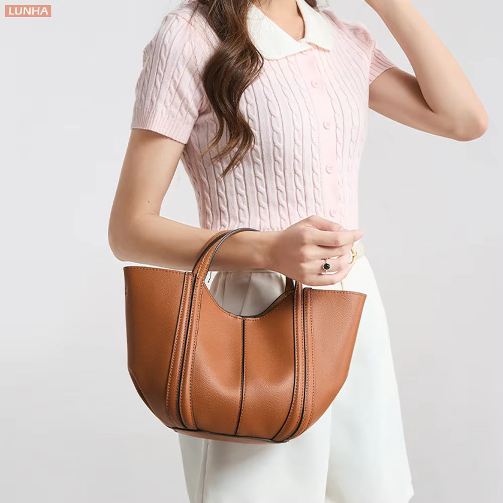Women's Vegan PU Leather Tote Bag