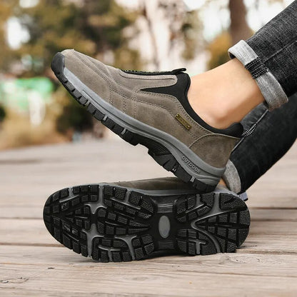 Outdoor Hiking Shoes Slip-On Loafers Training Sneakers Men Walking Shoes Trekking Driving Shoes Big Size 46 Zapatos De Montaña - TaMNz