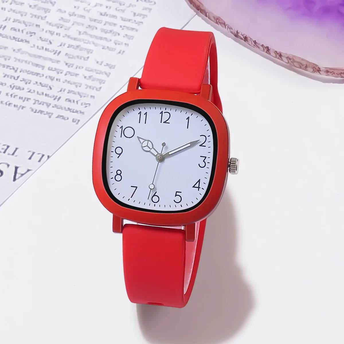 Fashion Brand Bear Women Quartz Watch 2024 Ladies Casual Silicone Jelly Watches Clock Girl Gift Zegarek Damski - Tamnz